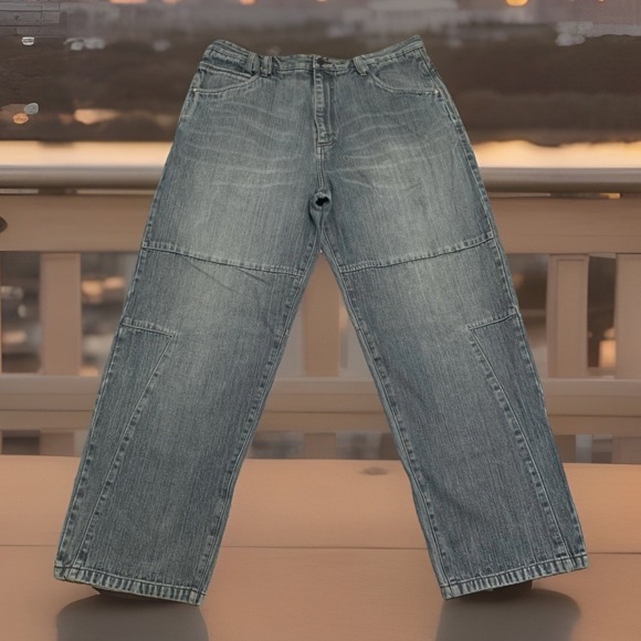 Phat Farm Other - Vtg PHAT FARM Jeans Mens 38x33 Wide Leg Baggy Double Seam Loop Skater Streetwear